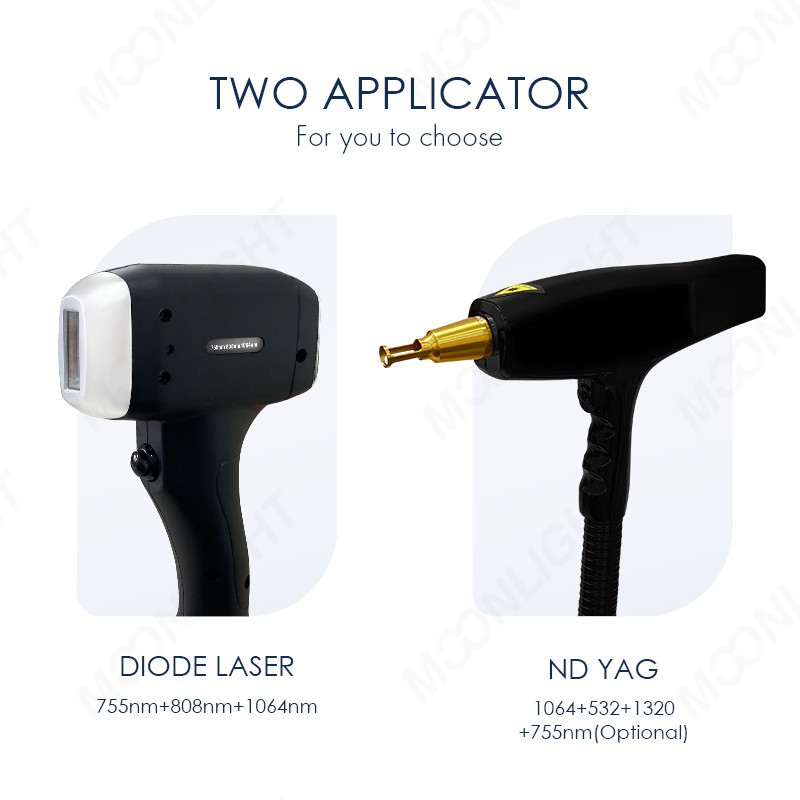 2-in-1 Diode Laser Hair Removal + ND YAG Tattoo Removal Machine factory
