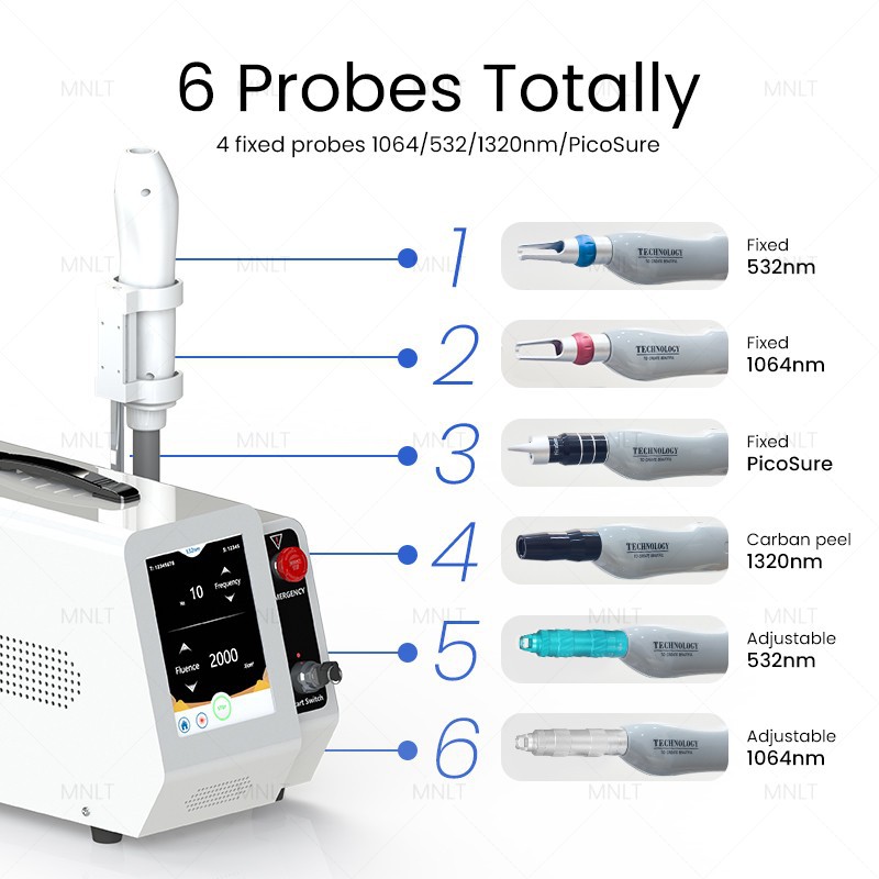 Portable Nd:YAG Laser Machine For Tattoo Removal & Skin Rejuvenation factory