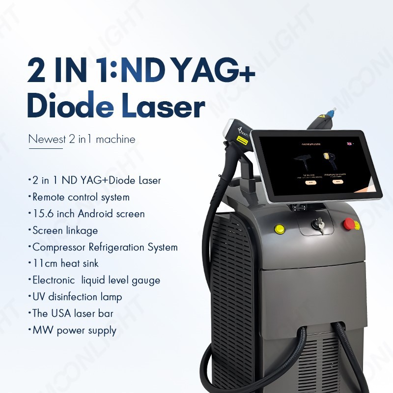 ND YAGDiode Laser Hair Removal Machine