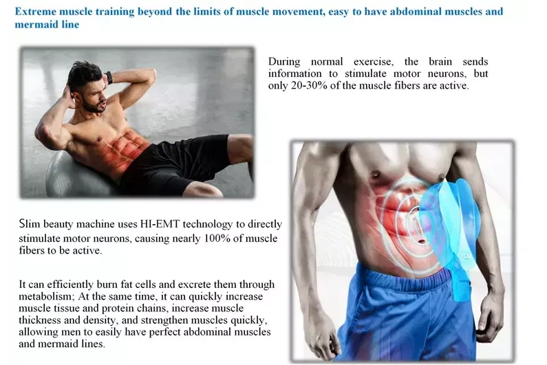 Vertical Ems Body Sculpt Machine
